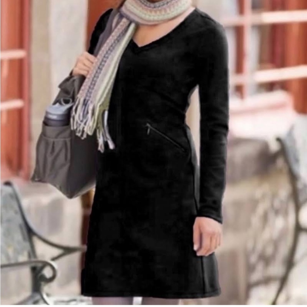 Athleta Ponte Celebration Long Sleeve Dress
